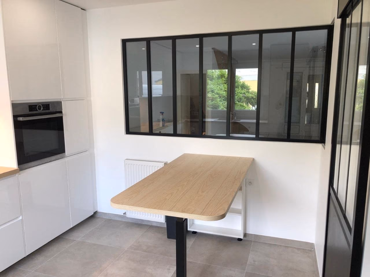Cuisine avec verrière atelier - Sceaux (92)